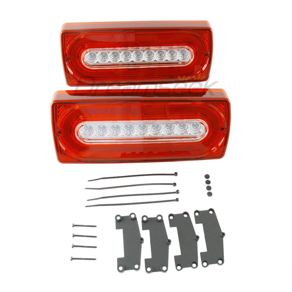 LED Tail Light For Mercedes Benz G-Class W463 G500 / G55 AMG / G550 / G63 AMG 1999-2018 Rear Fog Lamp W/ Sequential Turn Signal