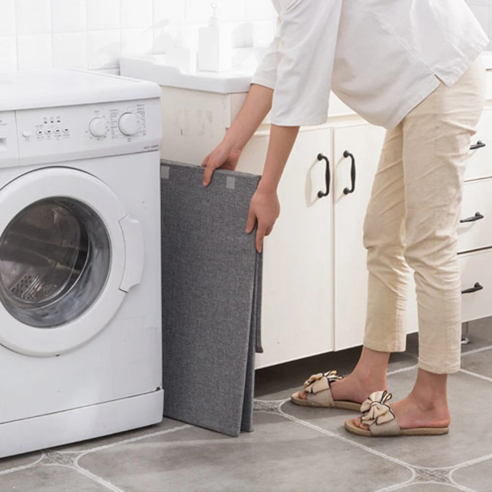 【Lifeideas】Basket Laundry Bin Household Storage Bin for Bedroom Camping Laundry