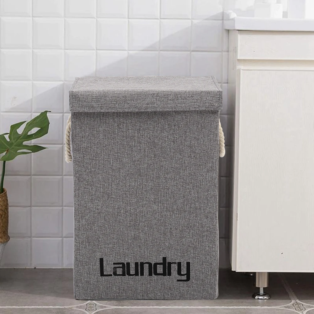 【Lifeideas】Basket Laundry Bin Household Storage Bin for Bedroom Camping Laundry