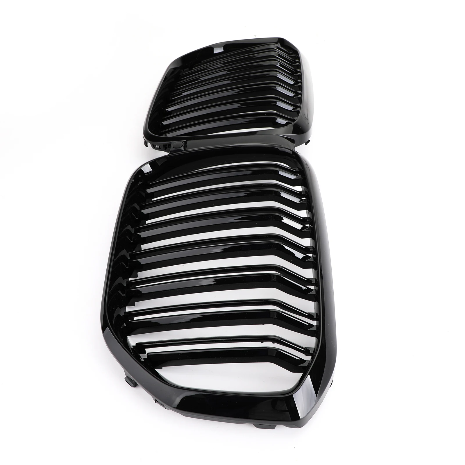 Artudatech Front Kidney Grille Gloss Black Grill Dual Fin For BMW X5 G05 2018-2021