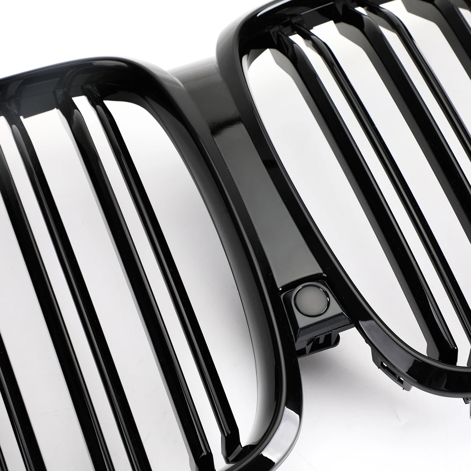 Artudatech Front Kidney Grille Gloss Black Grill Dual Fin For BMW X5 G05 2018-2021