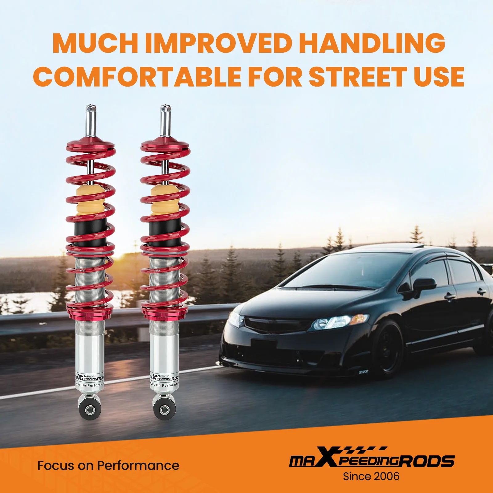 maXpeedingrods Coilovers Lowering Suspension Kits for Rabbit MK1 1975-1984, for Cabriolet 1980-1994,