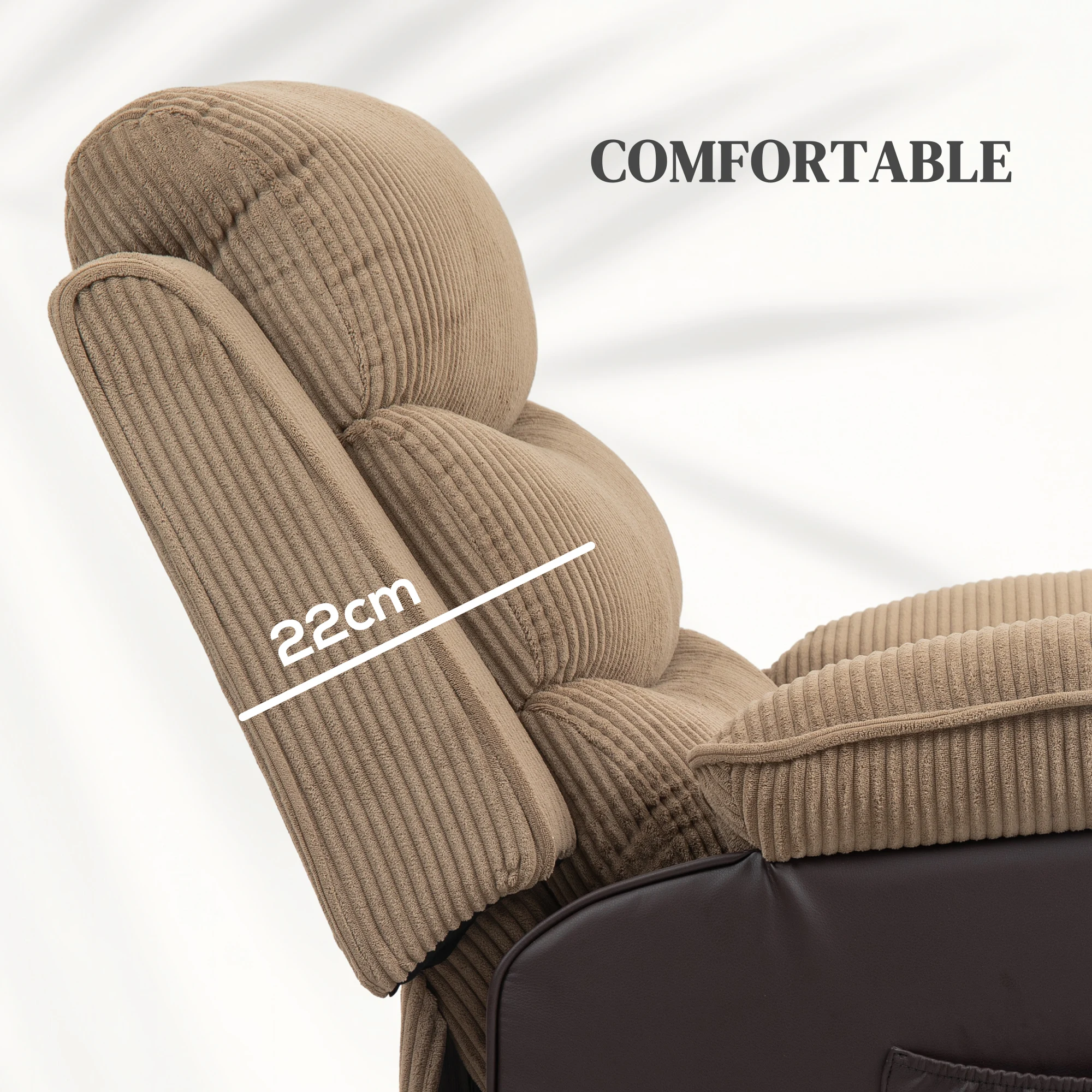 HOMCOM Power Lift Riser and Recliner Chair with Remote Control