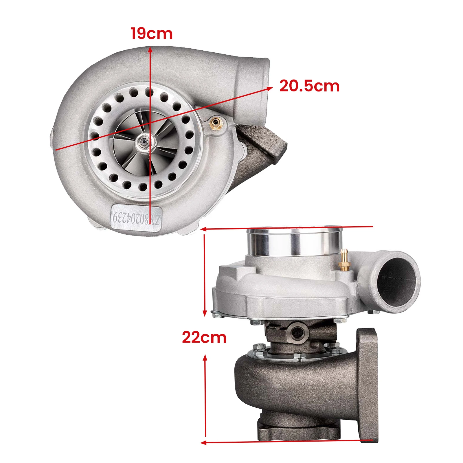 GT3582 GT35 Universal Turbocharger for 4/6 Cyl 2.5 -6.0L engines for Honda Civic T3T4 GT30 A/R .70 A/R .63 Compressor