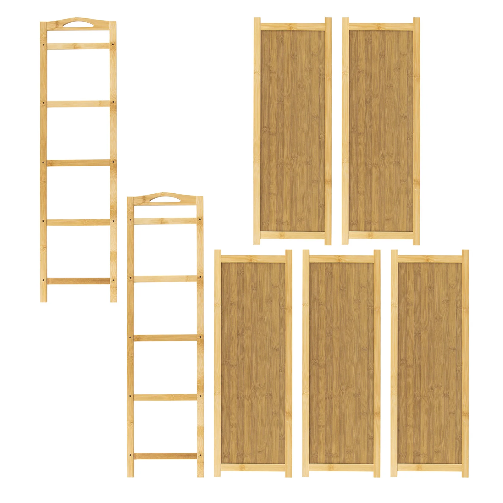 5 Tier Bamboo Shoe Rack Storage Storage Bamboo Shelving Unit Stand Organiser UK