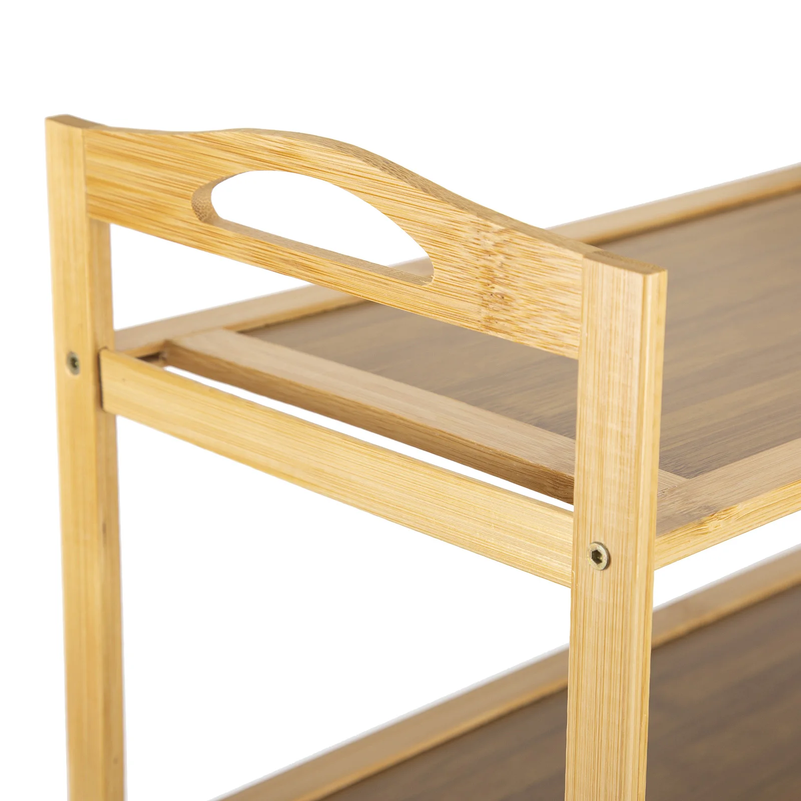5 Tier Bamboo Shoe Rack Storage Storage Bamboo Shelving Unit Stand Organiser UK