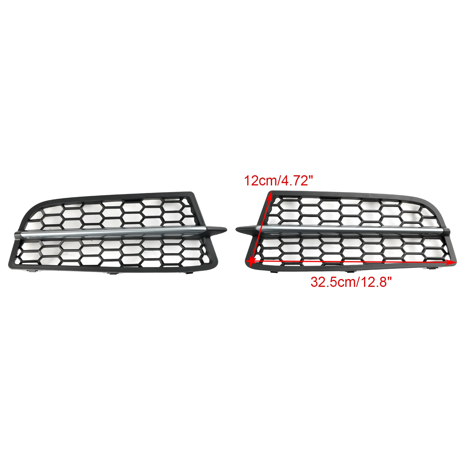 Artudatech 2PCS Front Bumper Fog Light Cover Bezel Grill Grille Fit for BMW F20 F21 2011-2015 M