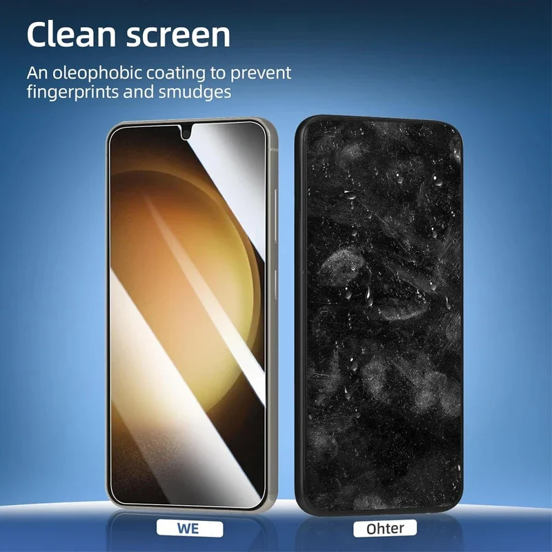 2+2 Fingerprint Scanning Glass for Samsung S25 S24 S23 S22 S21 Screen Protector for Galaxy S25 Ultra Camera Protector S24 FE