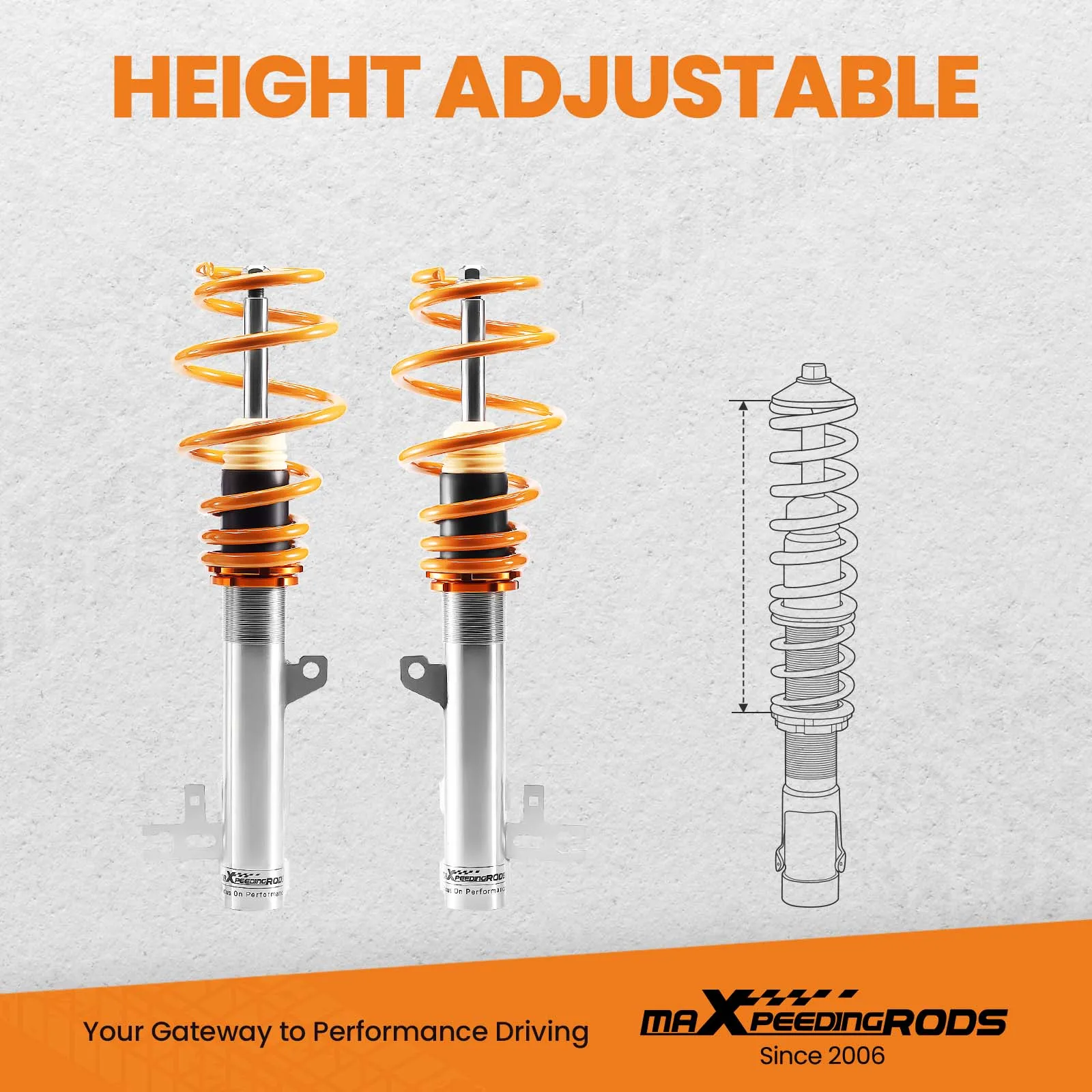 Street Coilovers Suspension Kit for Vauxhall Opel Astra MK5 H Lowering shock