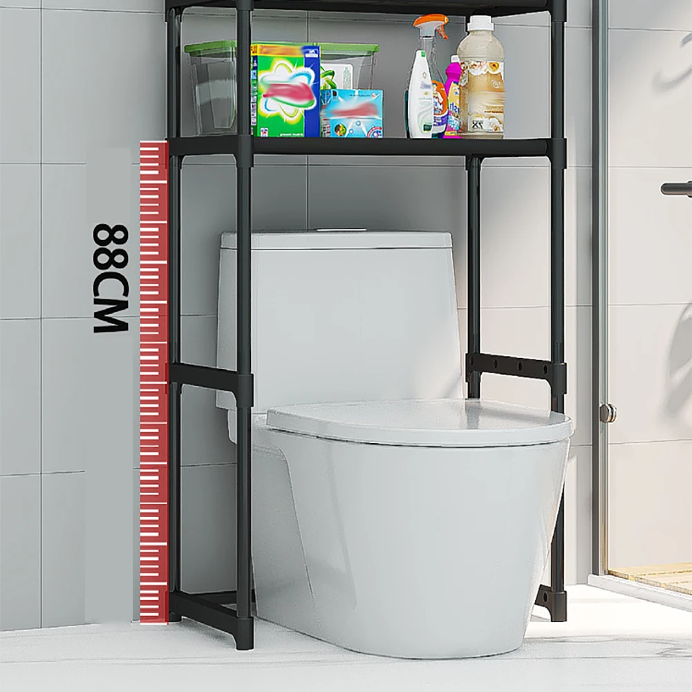 Over-The-Toilet Storage Rack, 3-Tier Bathroom Over Toilet Storage Space Saver Bathroom Shelves Over Toilet For Bathroom Restroom