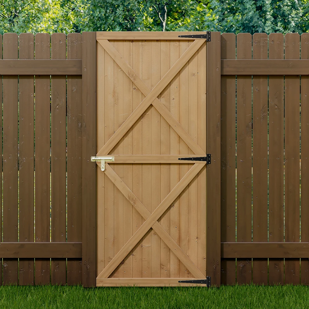 Pine Wood Garden Gate with Latch for Garden, Patio or Outdoor Space