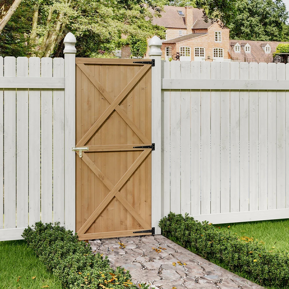 Pine Wood Garden Gate with Latch for Garden, Patio or Outdoor Space