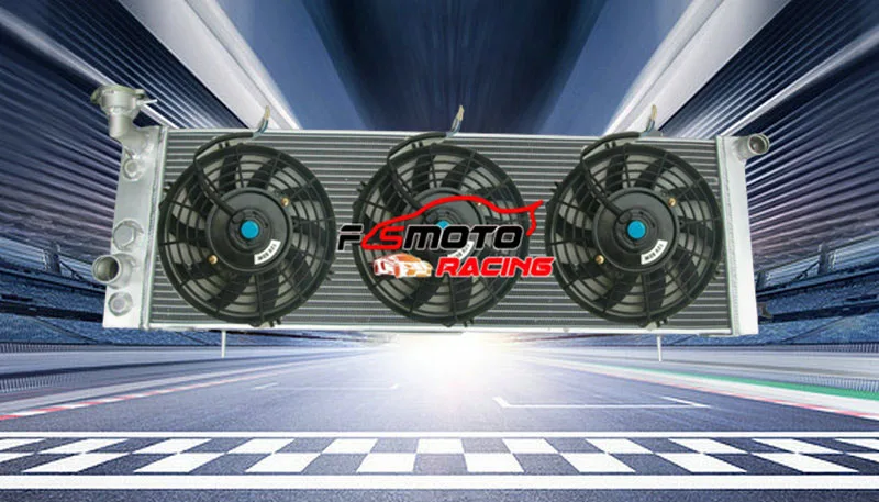 For Jeep Cherokee XJ / Wagoneer SE Sport & Comanche MJ Truck 2.5L 4.0L 4x4 1991-2001 150/242Cu Aluminum Radiator & 3*Fans AT/MT