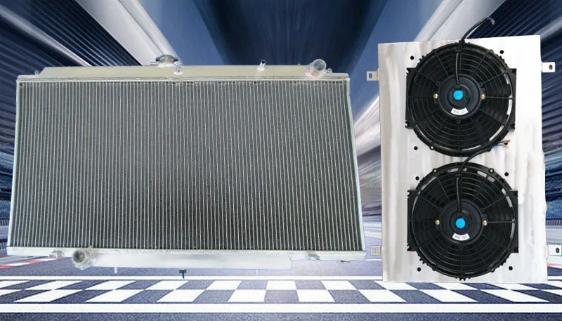 For Nissan Patrol Super Safari Y61 GU 3.0 ZD30 ZD30CR 2.8 TDI RD28 4.2L 1997-2013 Aluminum Radiator & Shroud & Fan MT 98 99 00