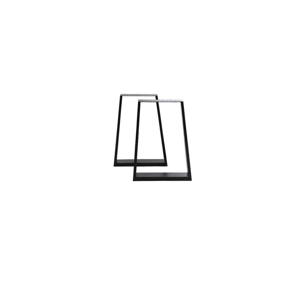 Voltsify Set of 2 Trapezoidal Table Legs DIY Steel Furniture Legs, 20 X 29.5cm