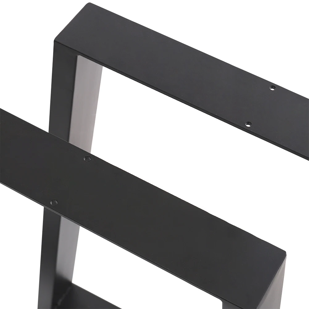 Voltsify Set of 2 Trapezoidal Table Legs DIY Steel Furniture Legs, 20 X 29.5cm