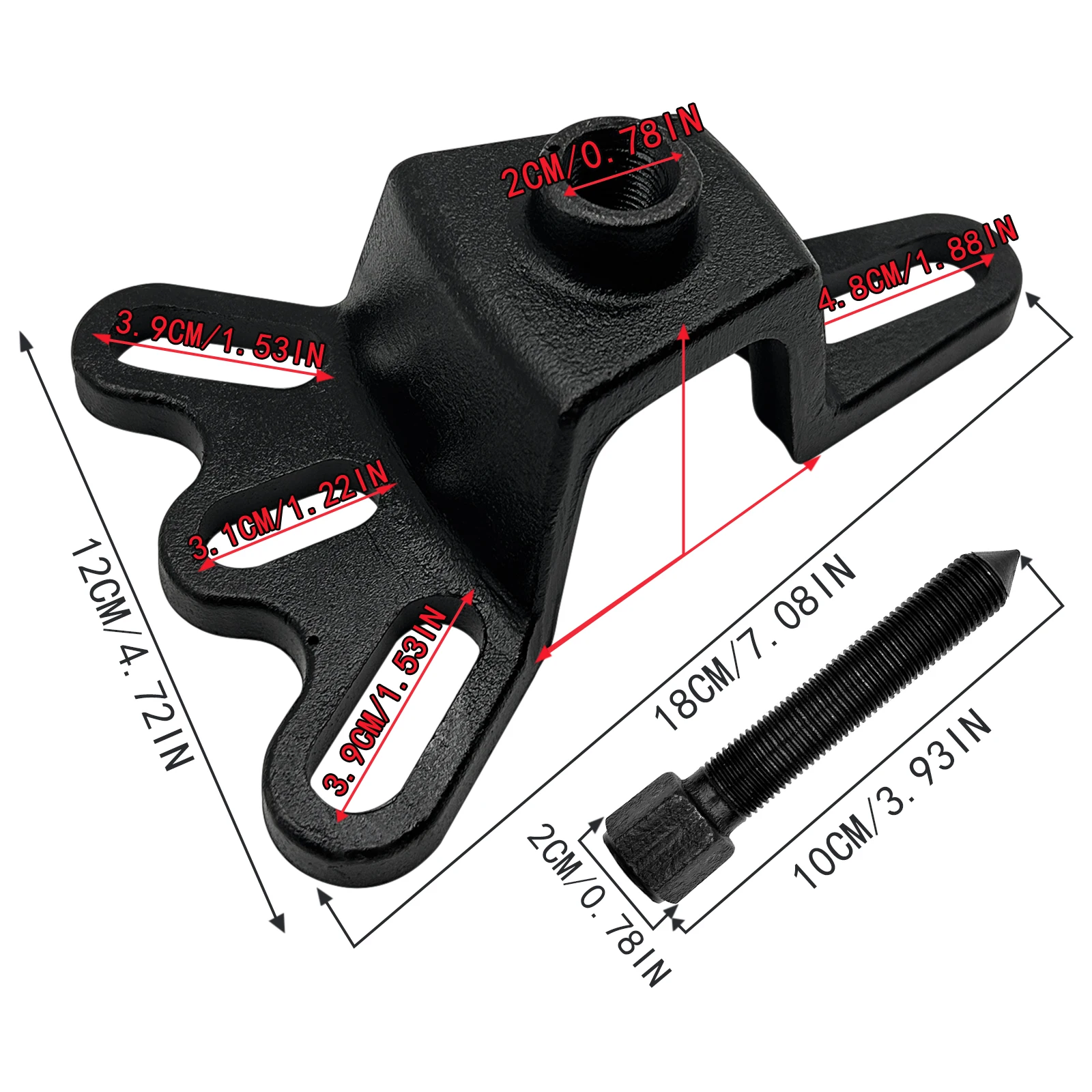 Universal Front Wheel Hub Installer Puller Tool Bearing Puller Auto Hub Puller Rear Brake Drum Remover Auto Hub Puller