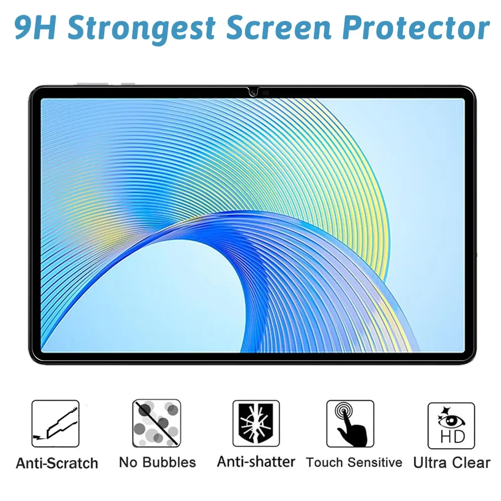 Tempered Glass Film for HONOR Pad X9 11.5 Inch 2023 HD Tempered Glass Screen Protectors 9H Ultra Resistant Anti-Scratch Screen