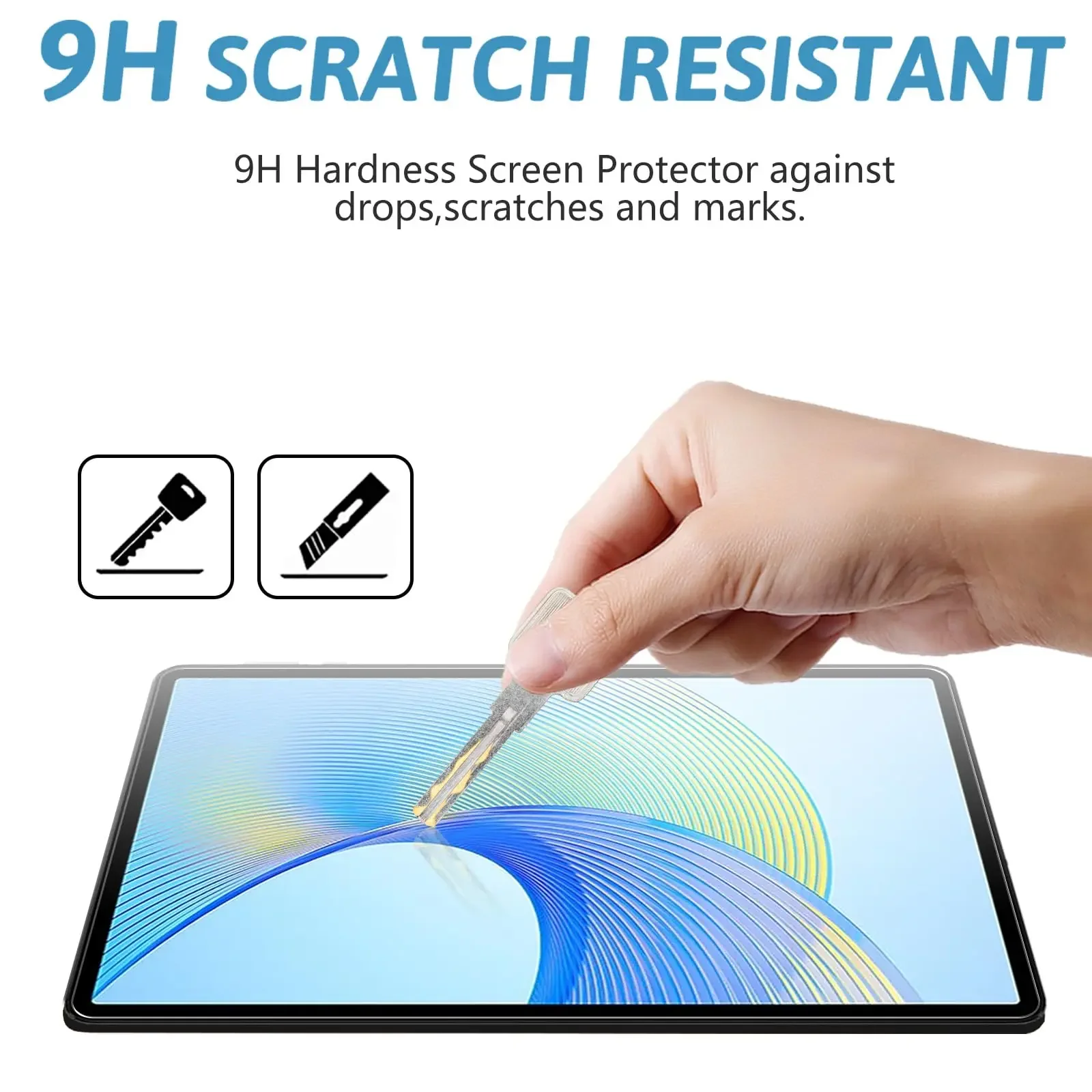 Tempered Glass Film for HONOR Pad X9 11.5 Inch 2023 HD Tempered Glass Screen Protectors 9H Ultra Resistant Anti-Scratch Screen