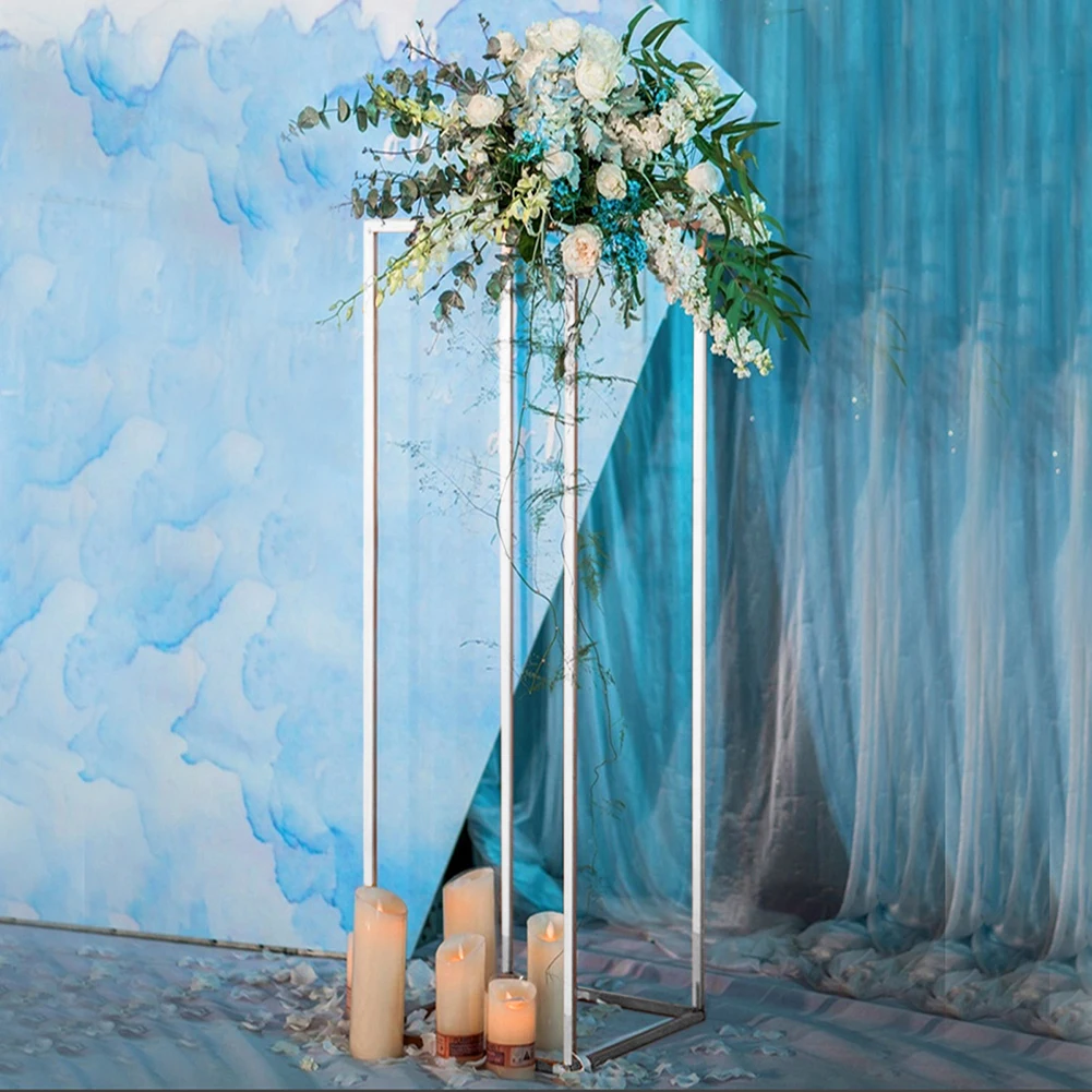 Voltsify Metal Flower Stand Wedding Centrepieces Easy Assembly for Birthday Parties, Stage Decorations