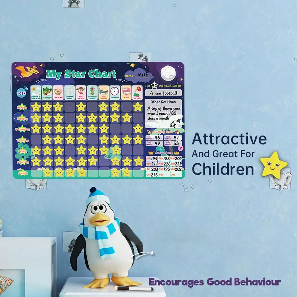 Magnetic Reward Chart Toys For Children Good Habits To Develop Time Activity Schedule Refrigerator Stickers Games
