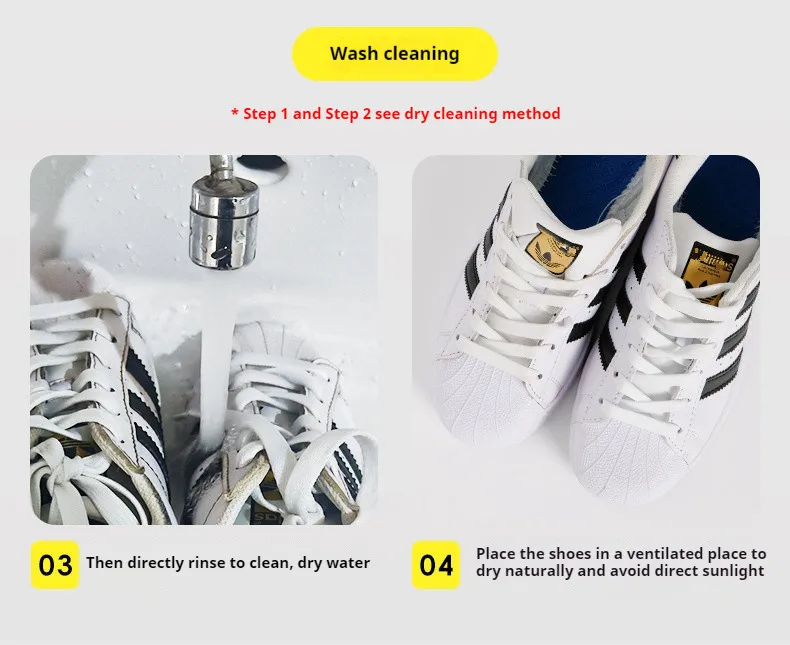 Shoes Cleaner foam dry cleaning suit 150ML Water-Free Foam Sneakers Cleaner Shoe Brush Shoe Cloth Work on White Shoe,Suede,Boot