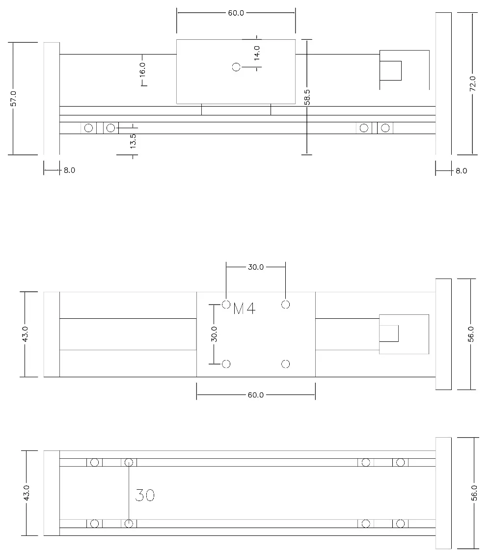 【EU】CBX1605 CNC Z axis Linear Guide Stage Rail Motion Slide 100 -600MM Table Ball SFU1605 Screw linear actuator