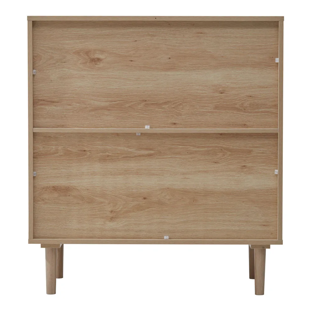 Modern rattan double door dining cabinet living room side cabinet double door storage cabinet kitchen cabinet