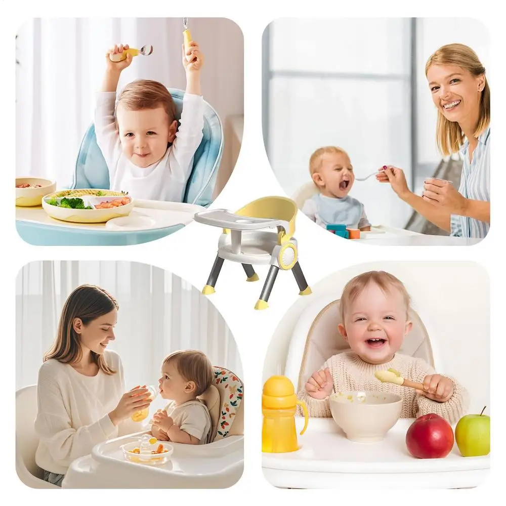 Toddler Eating Chair Toddler Dining Chair With Tray Multifunctional Household Small Stools Children Study Seat With Music