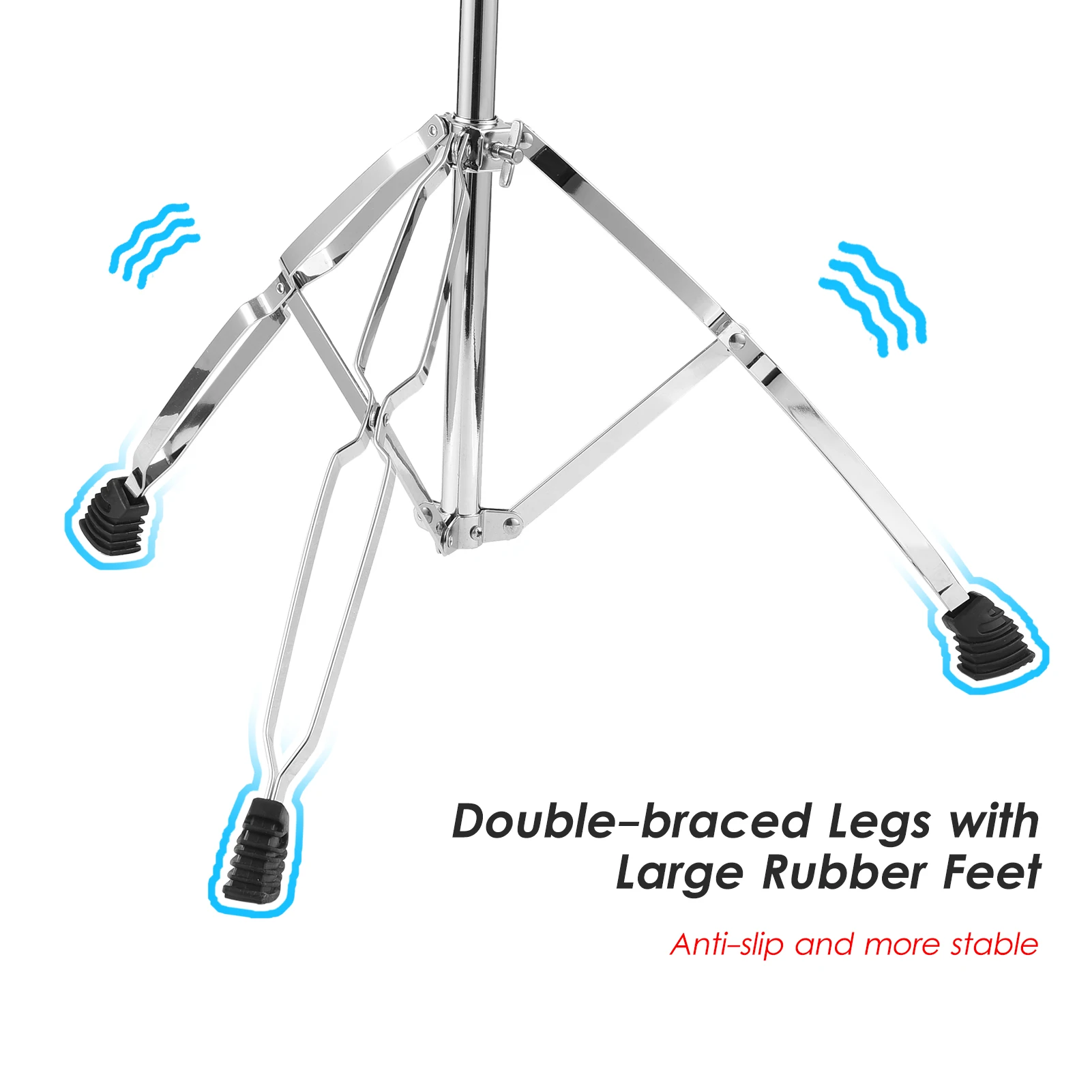Cymbal Stand Straight Boom Cymbal Stand Double Braced Legs Height Angle Adjustable Cymbal Support Rack Cymbal Support Rack