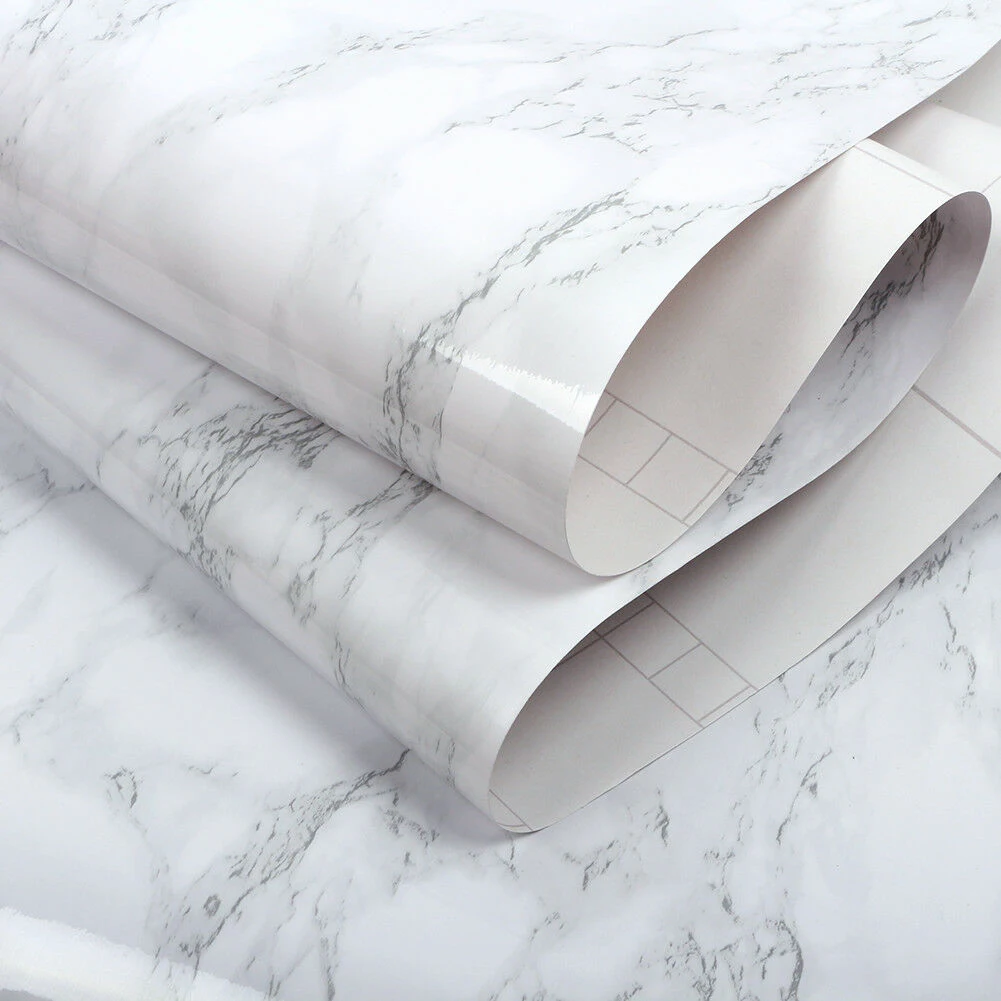 【Lifeideas】Marble Waterproof Oilproof Self Adhesive Wall Paper for Countertop