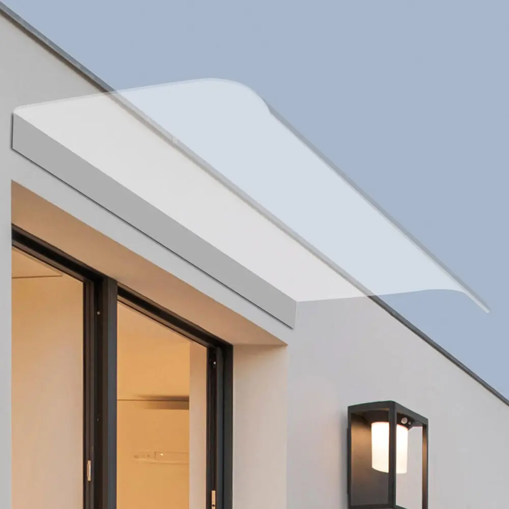 Door Canopy Awning Shelter, Front Back Porch Shade Patio Roof Rain Cover, Rain Cover for Veranda Roofing Awning Shelter 40x80cm