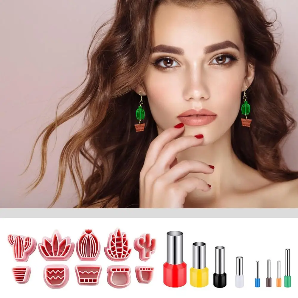Clay Cutter For Clay Jewelry Small Sculpting Mould Earring Making Kit Compact Jewelry Making Supplies Cutting Mold For Beginners