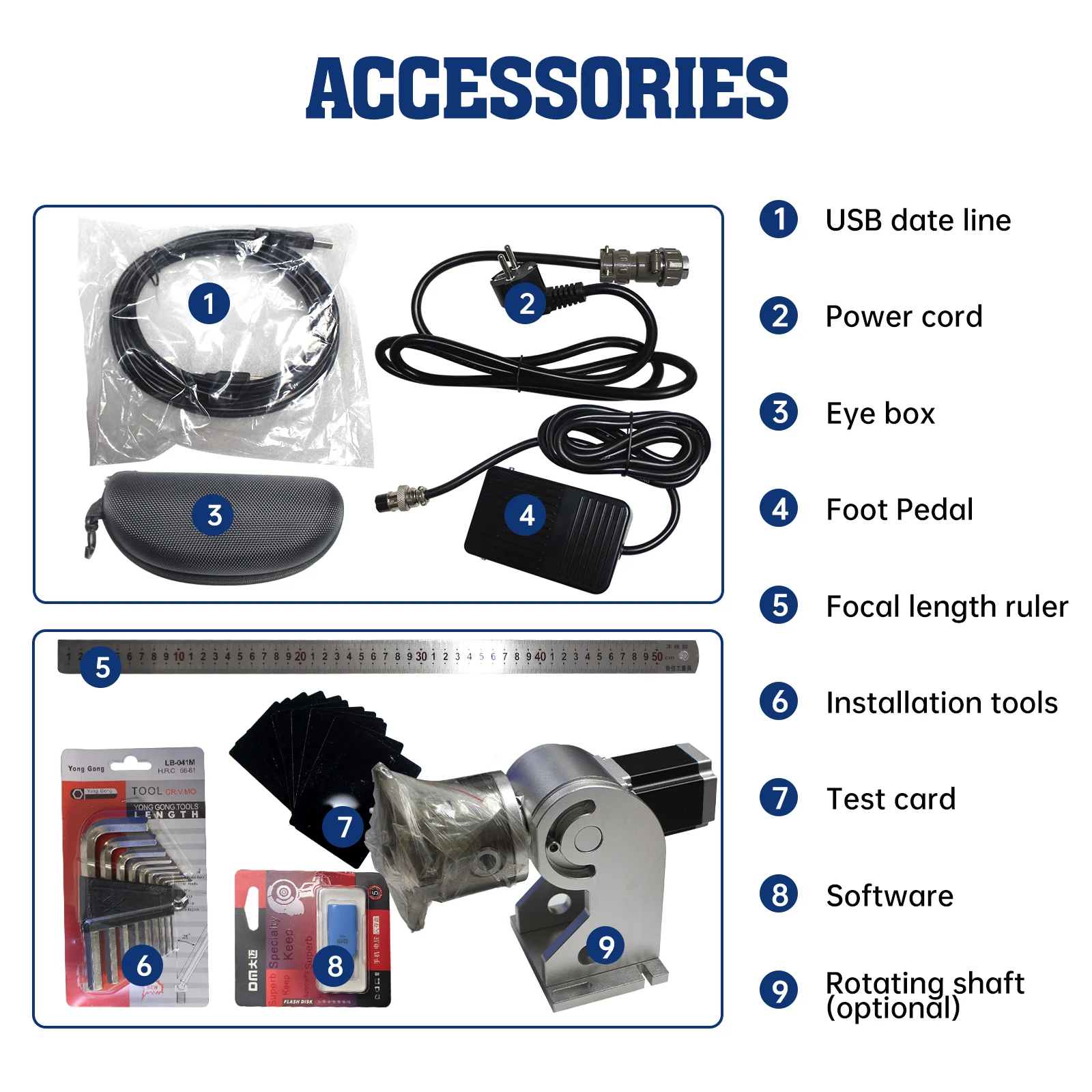 Raycus JPT MOPA M7 Fiber Laser Marking Engraving Machine 30W 50W 60W For Ring Jewelry Steel Metal With Rotary Axis