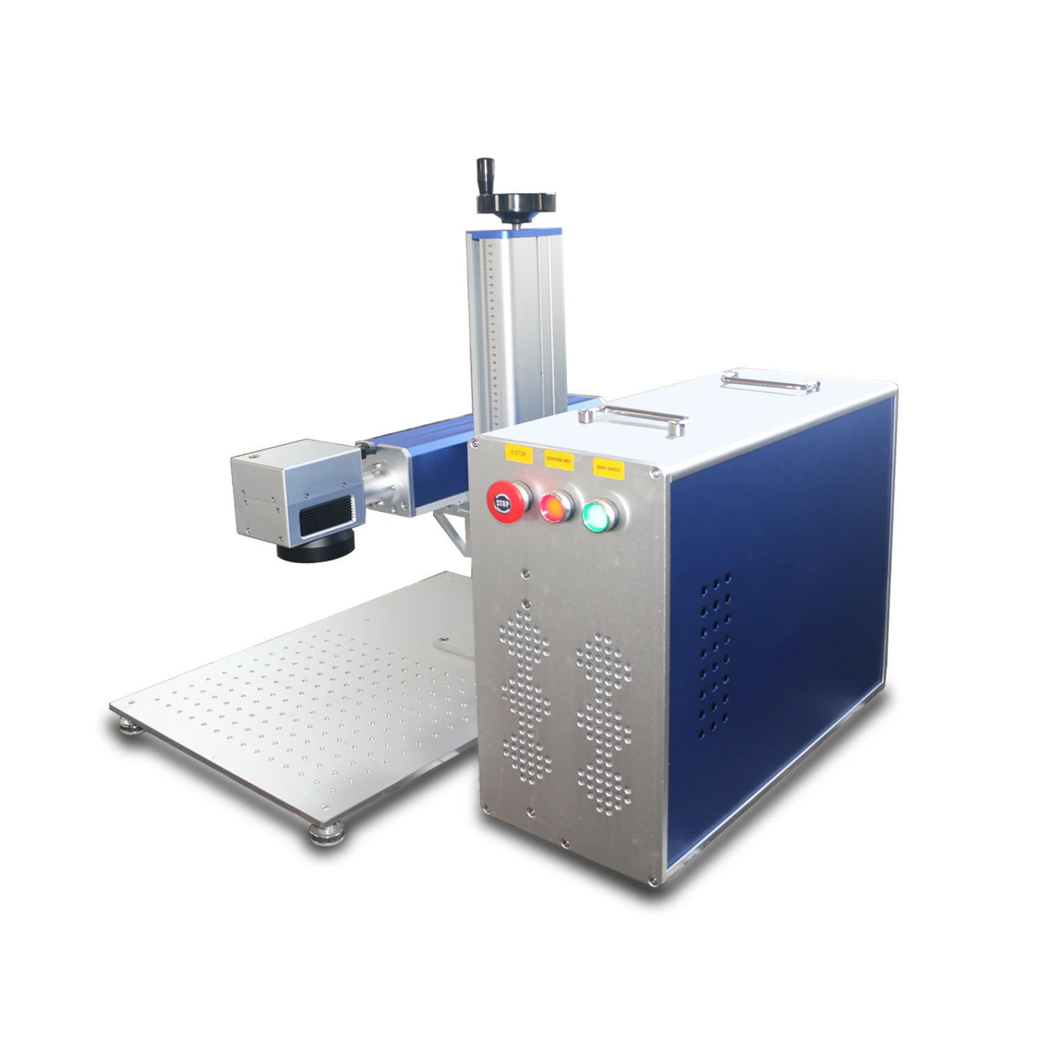 Raycus JPT MOPA M7 Fiber Laser Marking Engraving Machine 30W 50W 60W For Ring Jewelry Steel Metal With Rotary Axis