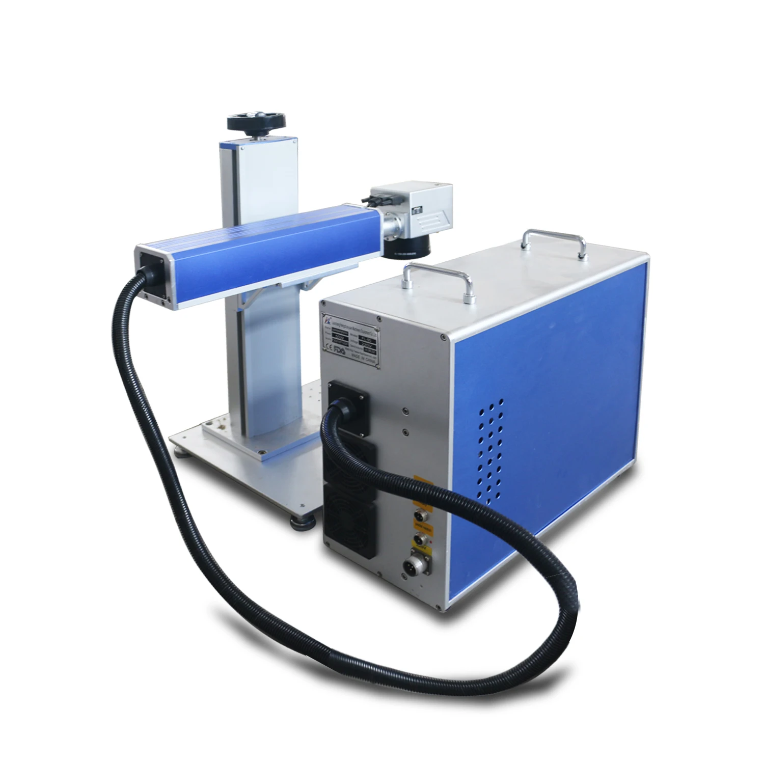 Raycus JPT MOPA M7 Fiber Laser Marking Engraving Machine 30W 50W 60W For Ring Jewelry Steel Metal With Rotary Axis
