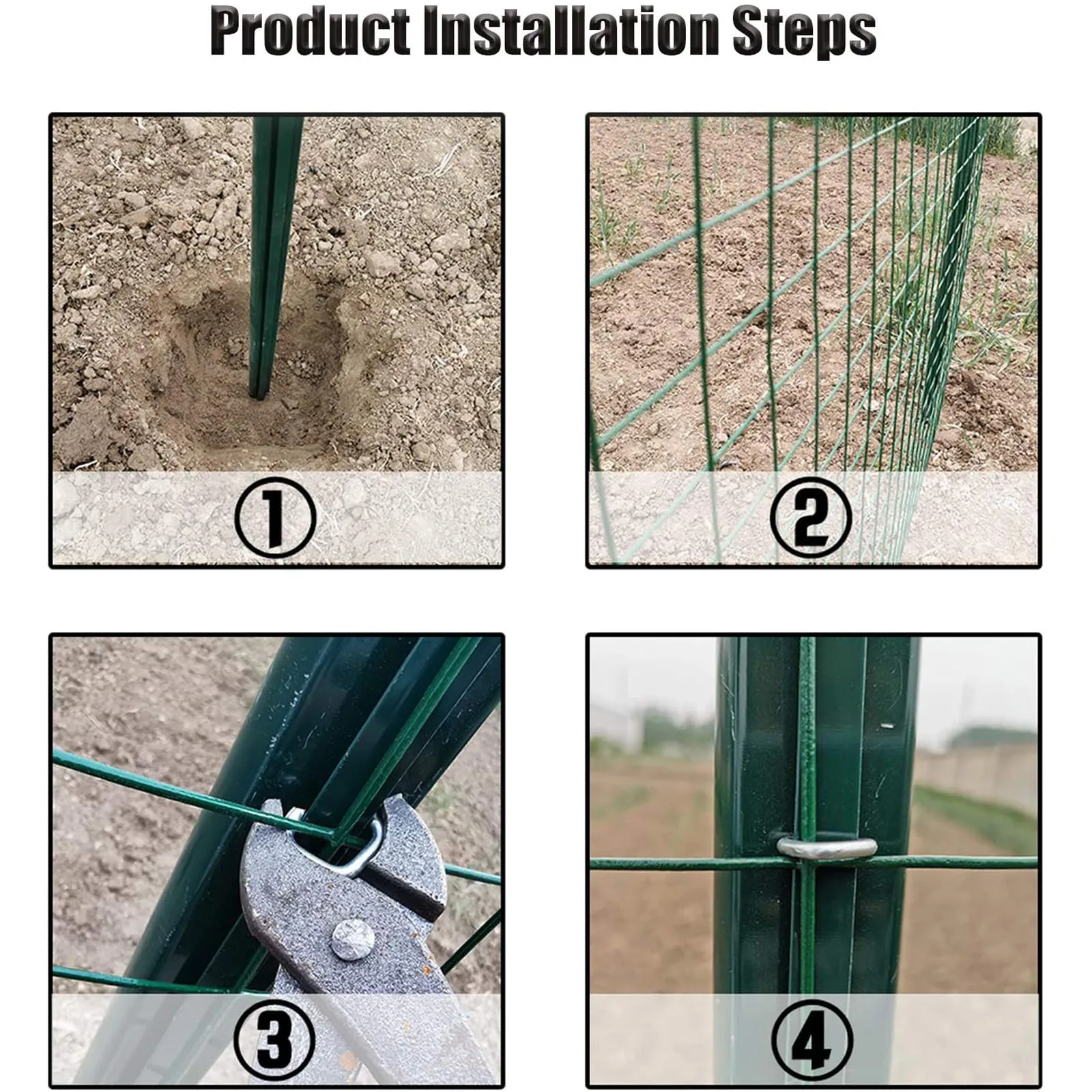 DayPlus PVC Wire Mesh, Galvanized Steel Green Coating Metal Wire Mesh for Chicken Coop Barrier Poultry Enclosures Garden Fence