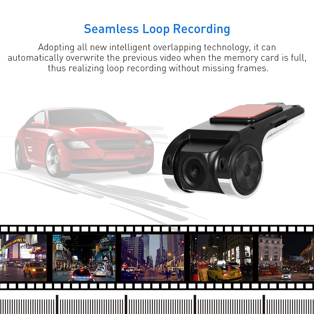 Podofo ADAS USB DVR Camera For Car DVD Android Player Dash Cam Suit for Full HD Head Unit Auto Audio