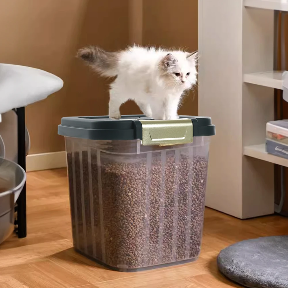 Voltsify Large Capacity Transparent Kitchen Organizer with Flip-Top Lid, Wide-Mouth Design for Rice, Flour, Grains & Dry Goods