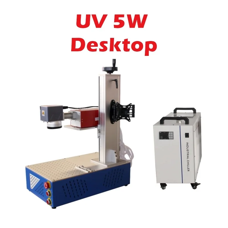10W UV Laser Marking Machine 5W Glass Engraving Engraver Meatl Carving Machine With Chiller