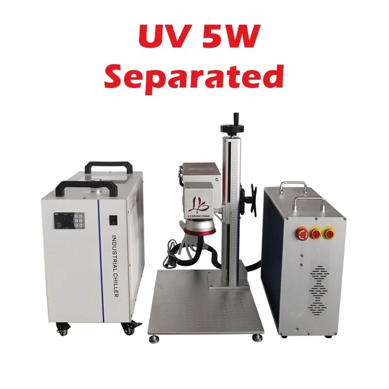10W UV Laser Marking Machine 5W Glass Engraving Engraver Meatl Carving Machine With Chiller