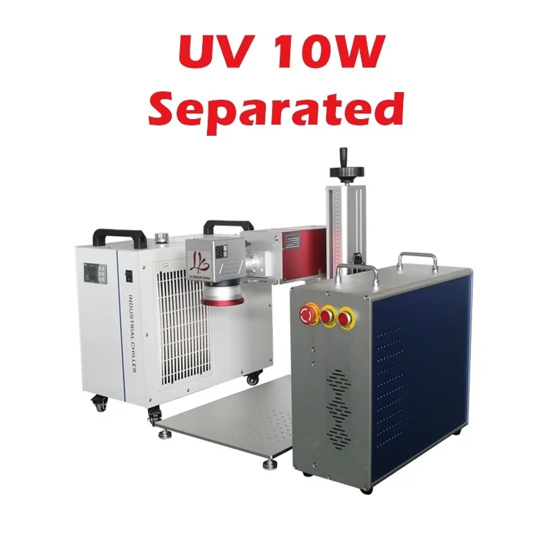 10W UV Laser Marking Machine 5W Glass Engraving Engraver Meatl Carving Machine With Chiller