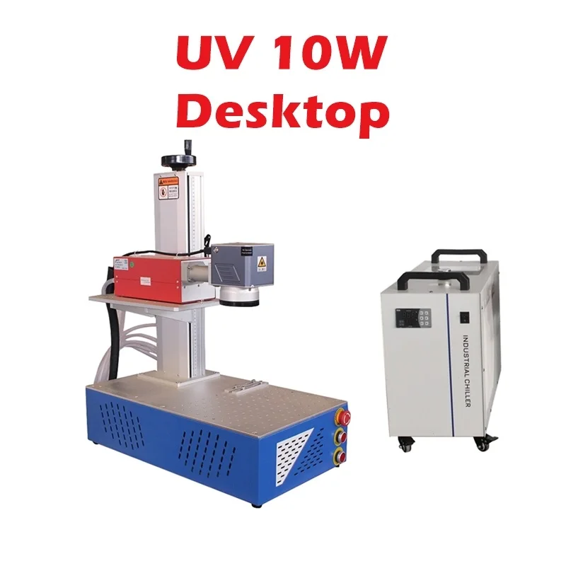 10W UV Laser Marking Machine 5W Glass Engraving Engraver Meatl Carving Machine With Chiller