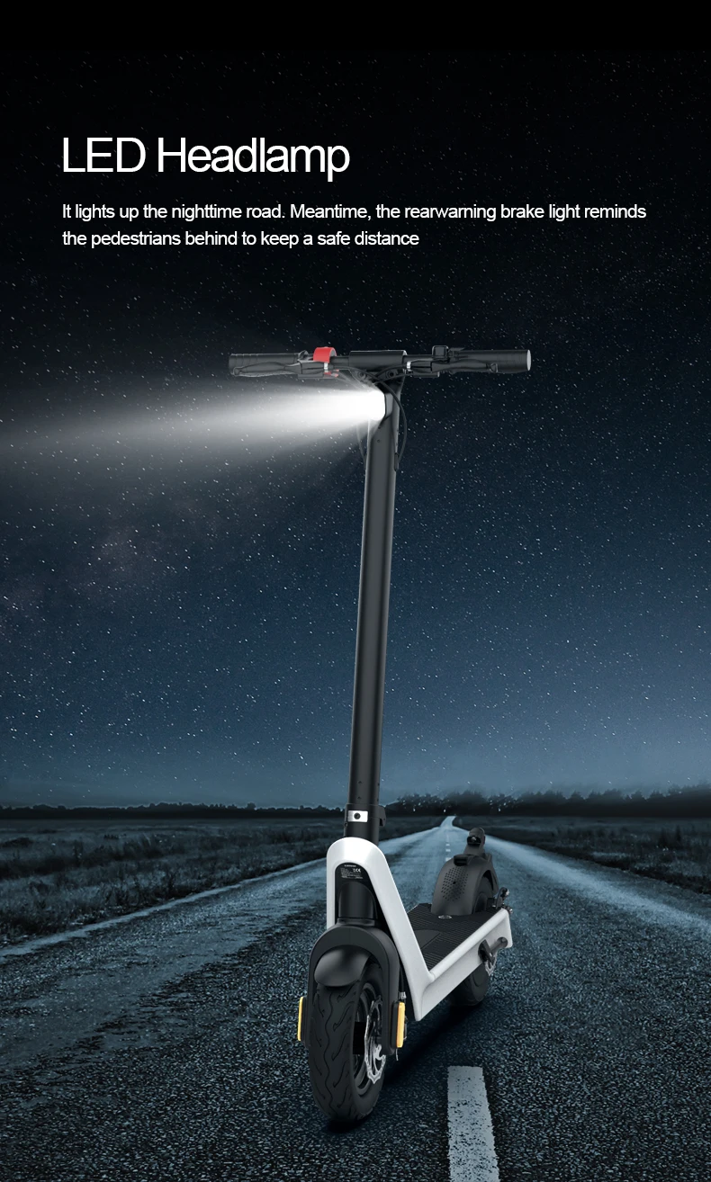 Warehouse In Europe USA 48V/15Ah Battery 10 Inches X9 Electric Scooter Foldable Frame 500W Brushless Motor 65KM Mileage Escooter
