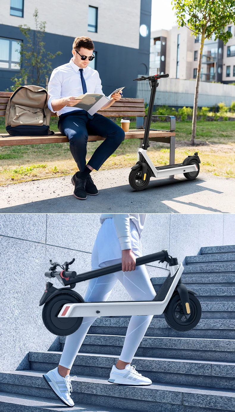 Warehouse In Europe USA 48V/15Ah Battery 10 Inches X9 Electric Scooter Foldable Frame 500W Brushless Motor 65KM Mileage Escooter