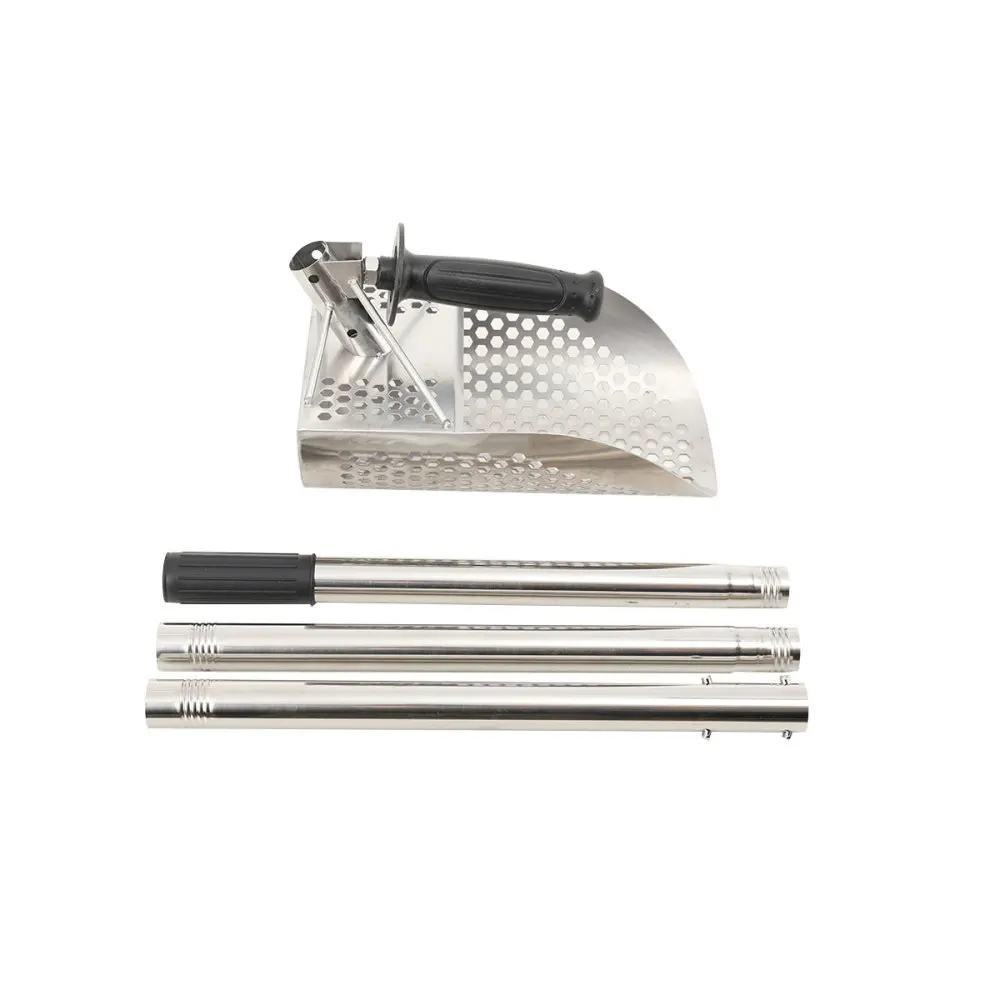 Sand Scoop Stainless Steel Beach Shovel with Long Handle 140cm Detachable Beach