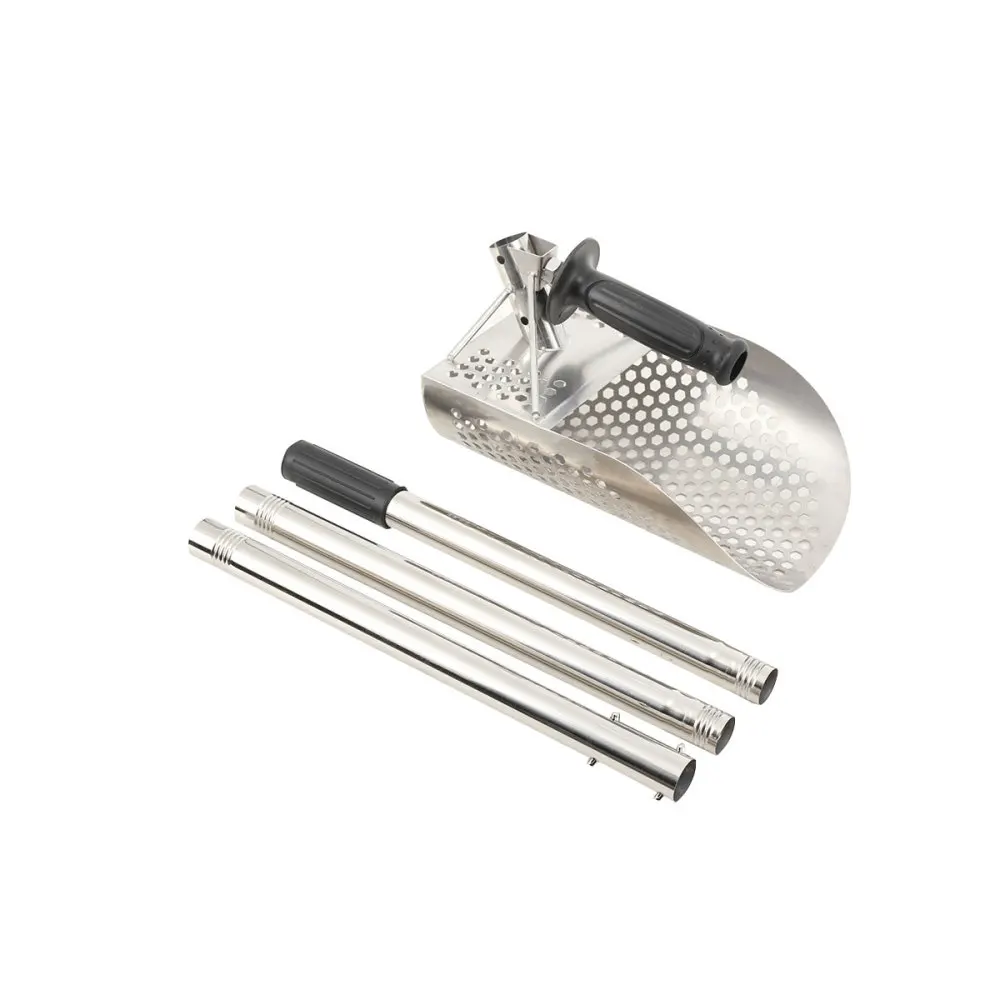 Sand Scoop Stainless Steel Beach Shovel with Long Handle 140cm Detachable Beach