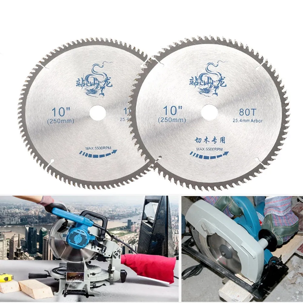 10 Inch Hard Alloy Circular Saw Blade 80T Woodworking Cutting Disc 1pc Cutting Blade Tool For Angle Grinder