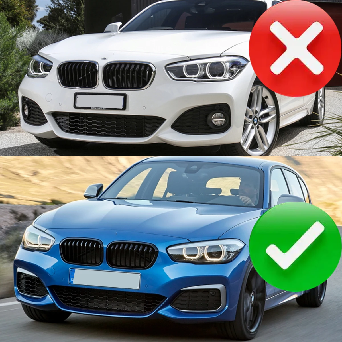 For BMW F20 F21 M Sport M135i M140i 114d 116d 118d 120d 125d Lci 2015-2019 Front Bumper Grill Trim Clasp Fog Light Frame