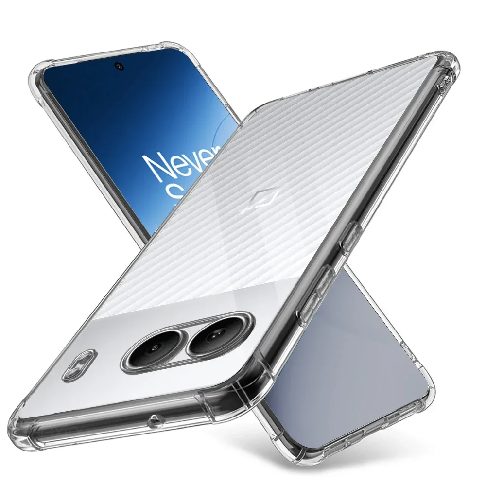 Clear Case For OnePlus Nord 4 2024 6.74 inches Soft TPU Phone Protective Shell One Plus 1+ Nord4 1+Nord4 Shockproof Back Cover